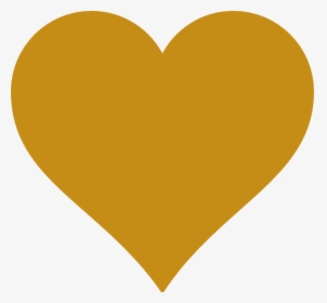 Gold Heart Clipart Clip Art Free Download Solid Gold - Gold Heart Silhouette, HD Png Download, Free Download