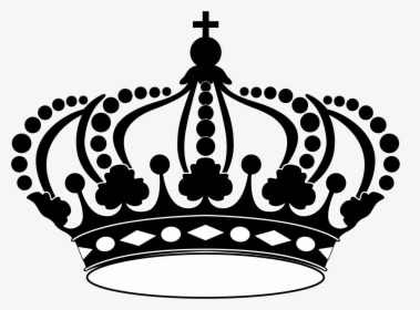 King Crown Png Black And White, Transparent Png, Free Download