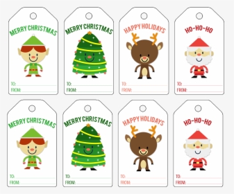 Christmas Gift Tags Png - Merry Christmas Tags Pdf, Transparent Png, Free Download