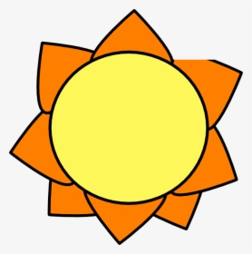 Animation Cartoon Clip Art - Yellow And Orange Sun, HD Png Download, Free Download