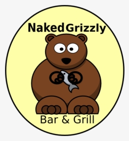 Naked Grizzly Logo Svg Clip Arts - Cartoon Beaver, HD Png Download, Free Download