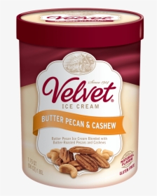 Butter Pecan Png - Velvet Butter Pecan And Cashew Ice Cream, Transparent Png, Free Download