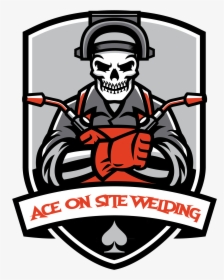 Ace One Site Welding Logo - Skull Welding Clipart, HD Png Download, Free Download