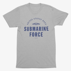 United States Navy Submarine Force Gray T-shirt - T-shirt, HD Png Download, Free Download