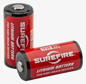 Battery Png - Surefire 123a, Transparent Png, Free Download
