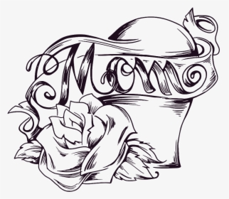#love #mom #tattoo - Sketch, HD Png Download, Free Download