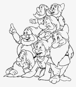 Snow White And The - Snow White And The Seven Dwarfs Drawing, HD Png Download, Free Download