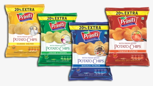 Potato Chips Classic Salted - Priniti All Food Product, HD Png Download, Free Download