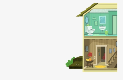 Transparent House Cartoon Png - House Inside Cartoon Images Png, Png Download, Free Download