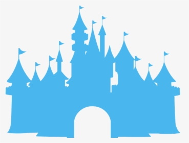 Blue Cinderella Castle Silhouette, HD Png Download, Free Download