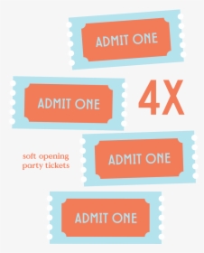 4x Tickets - Graphics, HD Png Download, Free Download