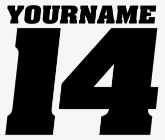 1 Color Race Number Decals With Name - 4 Race Number Decals, HD Png Download, Free Download