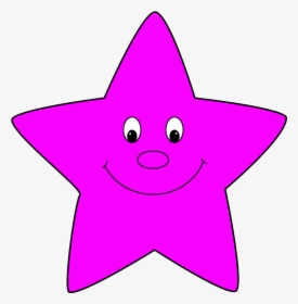 Pink Cartoon Star Clip Art - Cartoon Star Shape, HD Png Download, Free Download