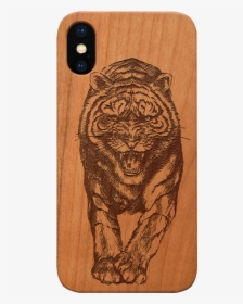 Wood Case - Gezeichnete Bilder Tiger, HD Png Download, Free Download