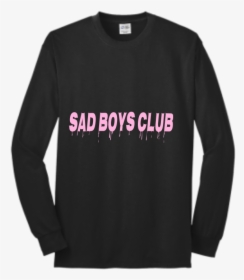 Sad-boy Sad Boy Men"s 50/50 Cotton/polyester Long Sleeves - School Keep Clear Yellow Zig, HD Png Download, Free Download