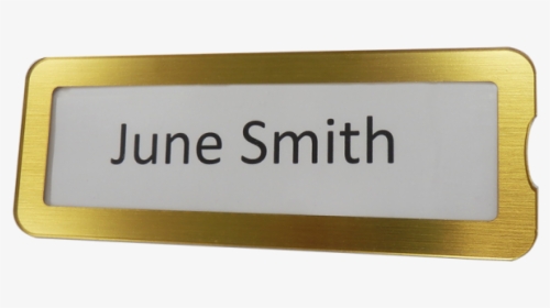 Name Plate Gold Dementia Accesories - Sign, HD Png Download, Free Download
