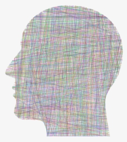 Man Head Silhouette Geometric Lines Prismatic - Pattern, HD Png Download, Free Download
