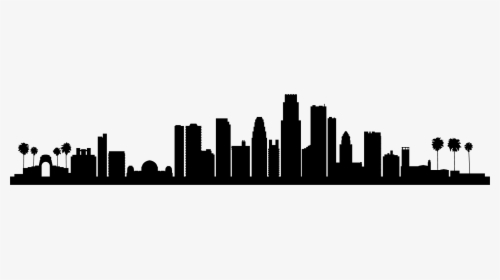 Los Angeles Skyline Silhouette, HD Png Download, Free Download