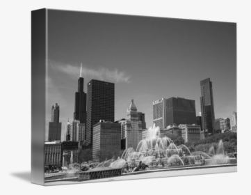 Chicago Skyline Wall Art - Buckingham Fountain, HD Png Download, Free Download