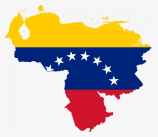 Venezuela Flag Map Png, Transparent Png, Free Download