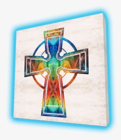 Celtic Cross Stained Glass Window, HD Png Download, Free Download