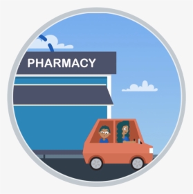 Icon Going Home Pharmacy Child - City Car, HD Png Download, Free Download