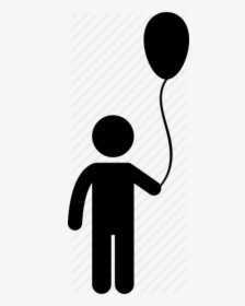 Balloon, Boy, Child, Happy, Holding, Kid, Toddler Icon - Child Balloon Icon, HD Png Download, Free Download