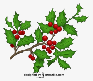 Holly Branch Clipart, HD Png Download, Free Download