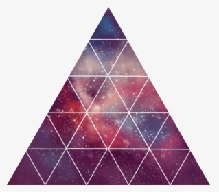 #geometric #geometricstickers #triangles #shapes #galaxy - Triangle, HD Png Download, Free Download