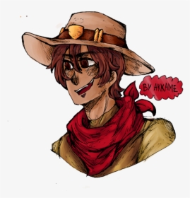 Mccree Head Png - Illustration, Transparent Png, Free Download