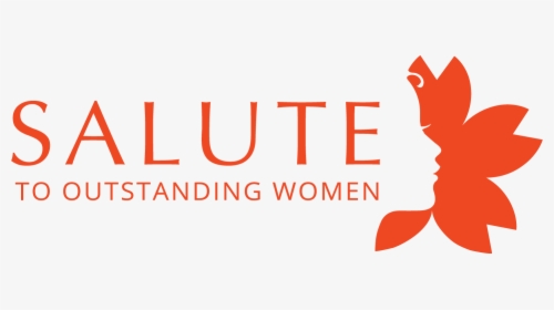 Salute To Outstanding Women Logo With Flower, Orange - Salute To Women, HD Png Download, Free Download