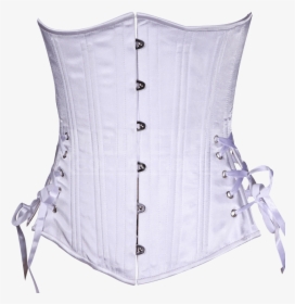 Satin Underbust Corset , Png Download - Under Bust Corset In White, Transparent Png, Free Download