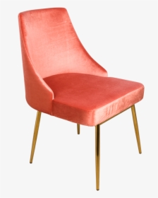 Harlow Accent Chair Salmon Pink2 - Chair, HD Png Download, Free Download