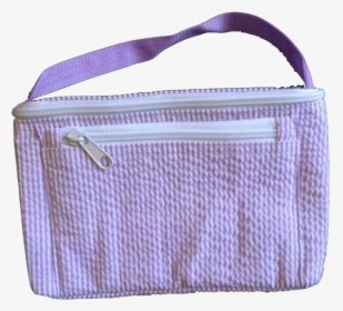Lavender And White Seersucker Monogrammed Lunchbox - Handbag, HD Png Download, Free Download