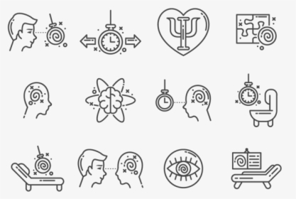 Hypnosis Icons Vector - Hypnose Icon, HD Png Download, Free Download