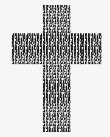Jesus Cross Typography Ii - Cross, HD Png Download, Free Download