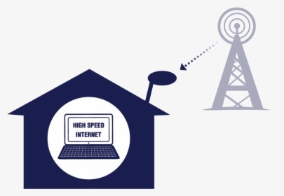 High Speed Wireless Internet Transmitted Straight To - Illustration, HD Png Download, Free Download