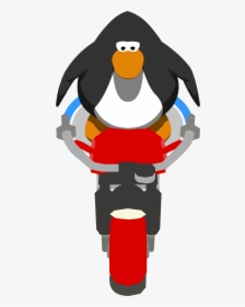 Red Motorbike In-game Front - Club Penguin Penguin Sprite, HD Png Download, Free Download