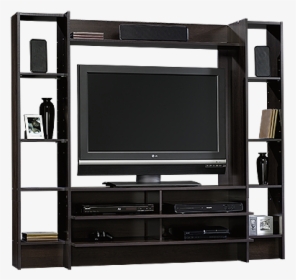 Four-shelf Casual Entertainment Wall System In Cinnamon - New Model Of Tv Stand, HD Png Download, Free Download