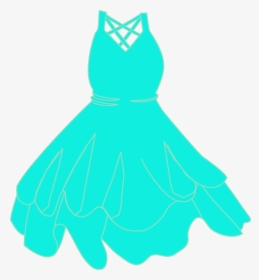 Blue Ish Dress Svg Clip Arts - Black Dress Clip Art, HD Png Download, Free Download