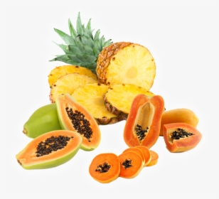 Pineapple And Papaya Fruits Png, Transparent Png, Free Download