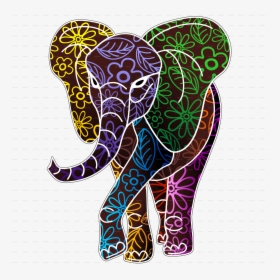 Tribal Elephant Png - Batik Art Design, Transparent Png, Free Download