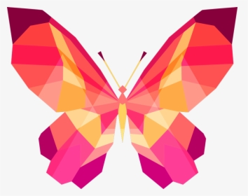 Geometric Butterfly Png, Transparent Png, Free Download
