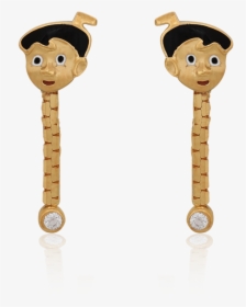 Cute Chotta Bheem Earrings - Cartoon, HD Png Download, Free Download