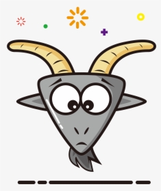 Goat Mbe Cartoon Cute Png And Vector Image - Hình Ảnh Mũ Con Dê, Transparent Png, Free Download