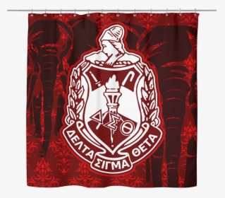 Delta Sigma Theta Shower Curtain - Delta Sigma Theta Crest, HD Png Download, Free Download