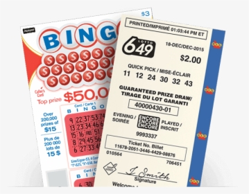 Lottery Ticket Png - Paper, Transparent Png, Free Download