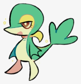Shiny And Snivy - Cartoon, HD Png Download, Free Download
