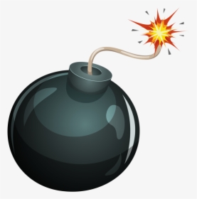 Bomb Fuse Png - Cartoon Bomb, Transparent Png, Free Download