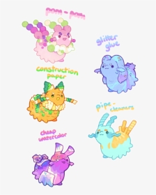 Jelly Drawing Kawaii Jpg Transparent - Mythical Cute Creature Drawings, HD Png Download, Free Download